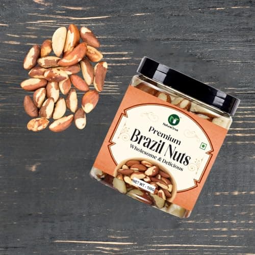 NatureOnus Premium Jumbo Brazil Nuts 100gms | Premium Grade Brazil Nut for a Nutritious Delight | Dry Fruits | Whole Brazil Nuts are loaded with high selenium contents 2