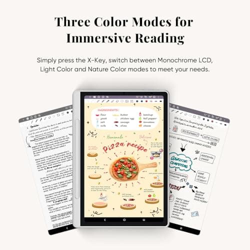 XP-Pen Magic Note Pad 10.95" Digital Note-Taking Tablet, Paper-Like LCD Display, 3-Color Modes, 16K Pressure Stylus (X3 Pro Pencil 2), 6+128GB, Android 14 – for Writing, Reading, PDF Notes & Study 2