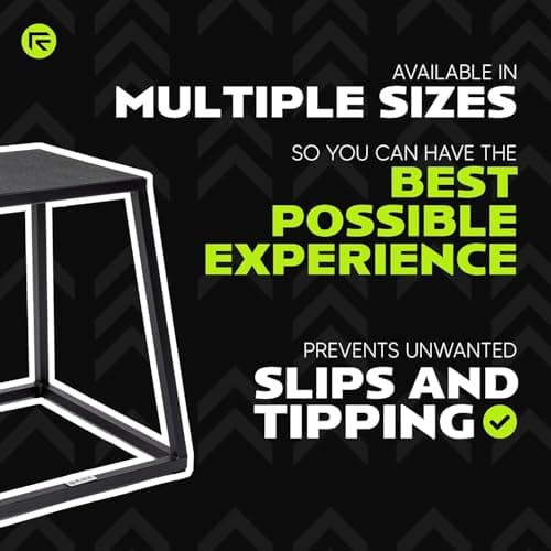 Priti 12 Inch Metal Plyometric Box for Home Gym Workout, Heavy Duty Steel Plyo Box with Anti-Slip Top & Rubber Feet, 255KG Weight Capacity, Gym Step Platform for Box Jumps, Squats, Dips & Strength Tra 4