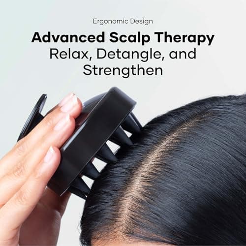 Cureskin Head Massager with Medical-Grade Silicone Bristles | Hair Massager for Hair Growth | Scalp Massager Shampoo Hair Brush, Exfoliating, Oil Massage, Anti-Dandruff 2