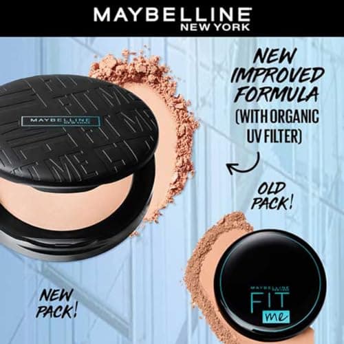 Maybelline New York Fit Me Shade 220 Natural Beige, Matte Compact Powder For Oily Skin, 8G - Powder That Protects Skin From Sun, Absorbs Oil, Sweat And Helps You To Stay Fresh For Upto 12Hrs. 2