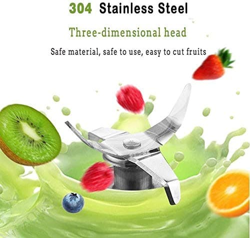 CUISINART Mini Blender Fruit Mixer Machine Portable Electric Juicer grinder Cup 380ML Personal Blender USB Rechargeable Fruit Blender Juicer Mixer for Home Office Outdoor (MULTI) (PLASTIC) 2