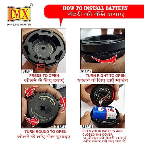 MX Dummy CCTV Camera Dome Camera (Fake Camera No Audio/No Video) with Battery Operated Red Led Light is Ideal for Home & Office (Battery Not Included) 5