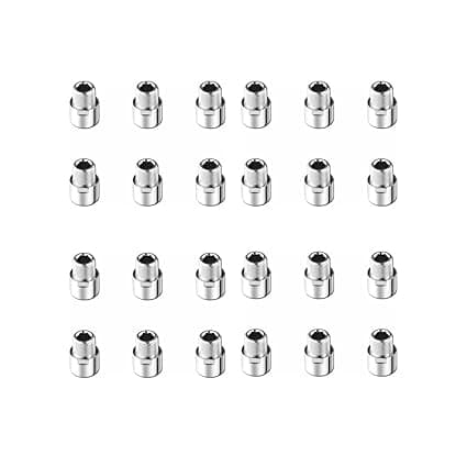 brass extension nipple extra heavy 1 Inch Length, 24 Piece Set For Pipe Plumbing, Faucet Extension Shower Nipple, Tap Nipple, Brass Valve Water Tap Extension, Bathroom Accessories
