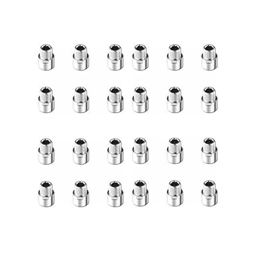 brass extension nipple extra heavy 1 Inch Length, 24 Piece Set For Pipe Plumbing, Faucet Extension Shower Nipple, Tap Nipple, Brass Valve Water Tap Extension, Bathroom Accessories