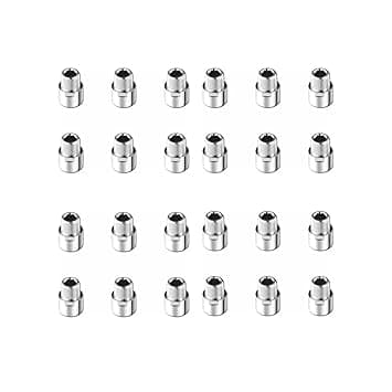 brass extension nipple extra heavy 1 Inch Length, 24 Piece Set For Pipe Plumbing, Faucet Extension Shower Nipple, Tap Nipple, Brass Valve Water Tap Extension, Bathroom Accessories