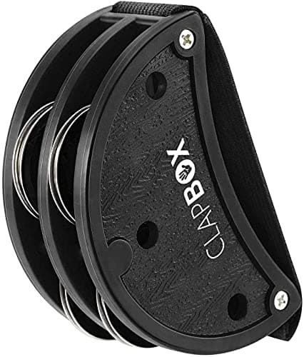 Clapbox Foot Tambourine - Jingles, Black 3