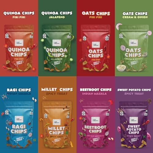 Chef Urbano Quinoa Chips Piri Piri 85g | Gluten Free | Vegan | Low GI| Crunchy Healthy Snacks | High Protein and Fiber Rich Good for Diet | Good for Kids 3