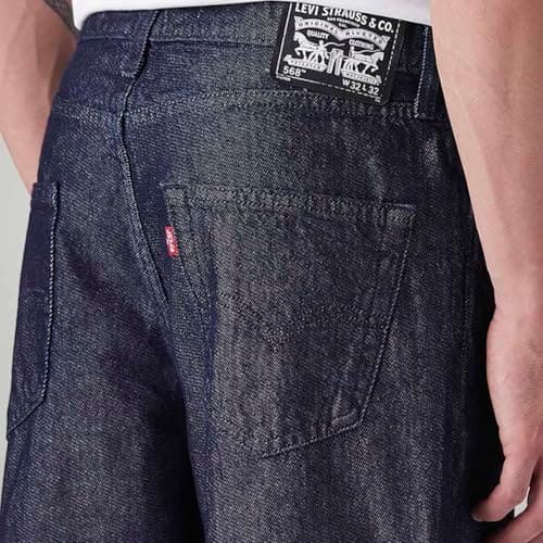 Levi's Men's 568 Dark Indigo Loose Fit Mid Rise Jeans 4