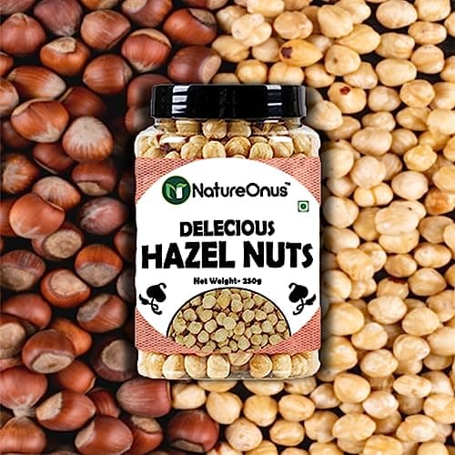 NatureOnus Premium Hazelnuts 250gms- Pack of 2 | Healthy & Delicious Hazel Nuts For Eating, Raw & Dehulled For Making Chocolate Spread, Healthy & Tasty Dry Fruits… 5
