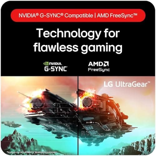 LG 27GS65F 68.5 cm (27 Inch) Ultragear FHD (1920x1080) IPS Gaming Monitor with 180Hz, 1ms (GtG), HDR10, NVIDIA G-SYNC Compatible, AMD FreeSync, HDMI, Tilt/Height/Pivot Adjustable, Anti-Glare (Black) 5