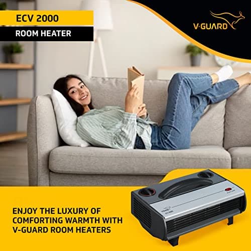 V-Guard ECV 2000 Heat Convector | Double Overheat Prevention Mechanism | Low Noise Performance | 1 Year Warranty 2