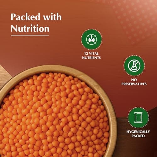 Amazon Brand - Vedaka Unpolished Red Masoor Dal | Whole | 500 G | Premium Masoor Dal 4