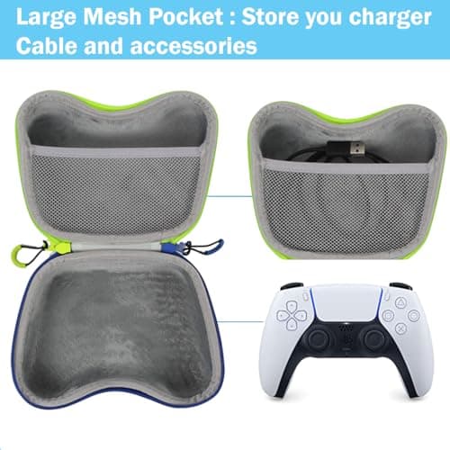 OIVO INDIA Multcolor Universal Travel EVA Game Controller Carrying Case Gaming Accessory Box (Compatible for Xbox One, Xbox, Xbox 360, PS3, PS4, PS5 PS2) 2