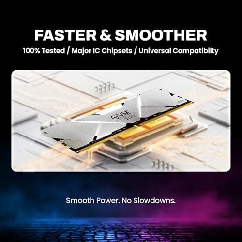 EVM Elite 32GB DDR5 5600MHz | Gaming Desktop RAM – Intel XMP & AMD EXPO | Aluminum Heat Sink | CL18 1.35V Low Voltage, 288-Pin Long-DIMM, 10-Year Warranty (EE32G56DT) 4