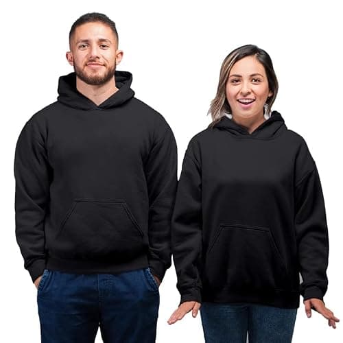 THE DUFFERS | Nirvana Hoodie for Men's & Women's Cotton Hooded Hoodies Sweatshirt Unisex Black 4