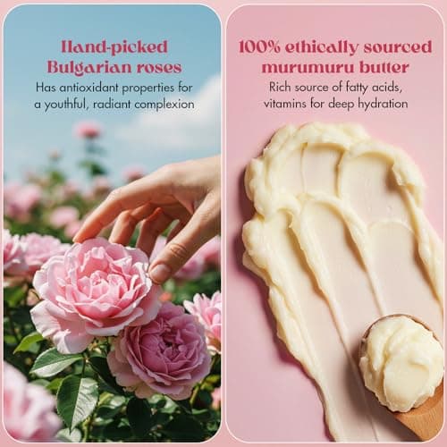Love Beauty & Planet Natural Murumuru Butter & Rose Glow Body Lotion | 24 hour Moisturization | Non-Sticky | Fast Absorbing | For Normal to Dry Skin | Paraben Free | Vegan | Cruelty-Free | 400 ml 5