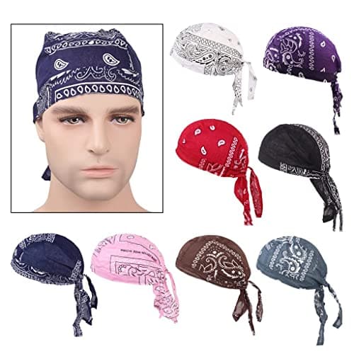 Meadawgs® Durag Skull Cap Hair Loss Head Scarf Muslim Bandana Turban Headwear Red|Clothing, Shoes & Accessories | Womens Accessories | Hats|1 Piece Durag
