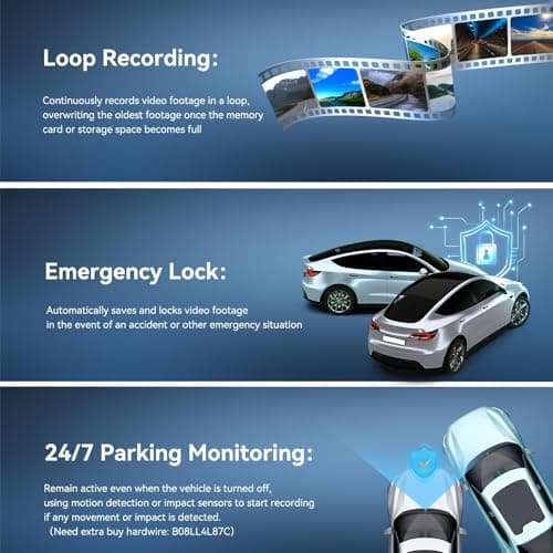 DDPAI Dash Cam for Car, 2K Resolution, with 3MP Camera | Emergency Accident Lock | Wi-Fi & App Control | Night Vision | 140° Wide Angle | Car Dashcam with G-Sensor | Built-in Super Capacitor 3