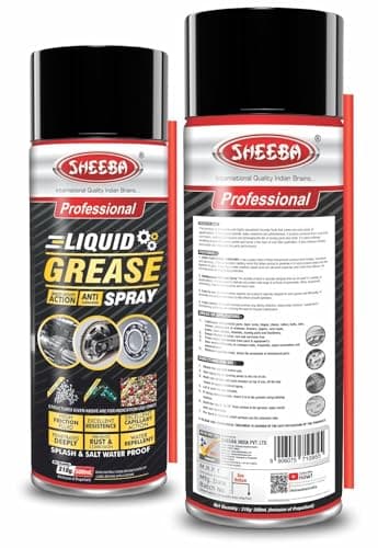 SHEEBA Liquid Grease Spray I High Viscous I Lubricates I Frees Sticky Mechanism I Reduces Squeaky Noise I Long Lasting Protection from Rust and Corrosion - 500mL Pack. 2