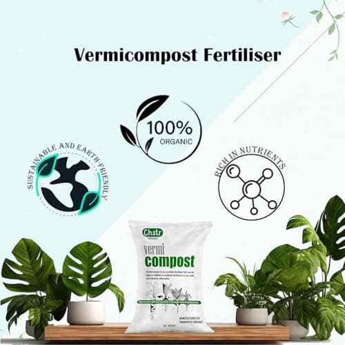 Chstr Vermicompost Organic Manure for Home Garden, Pots and Farming (25 Kg) 4