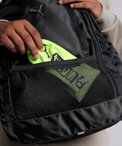 Puma Unisex-Adult Elite Mesh 3 Compartment Backpack, Black (9151201) 4