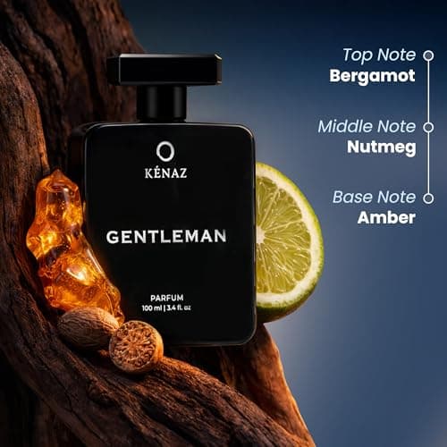 KENAZ Gentleman Perfume 100ml Parfum, Dubai viral perfume | Green, Citrus & Woody Notes | Perfume for Men | 20% Fragrance Oil | Long Lasting Perfume for Men | Luxury Mens Fragrance | IFRA-Certified 2