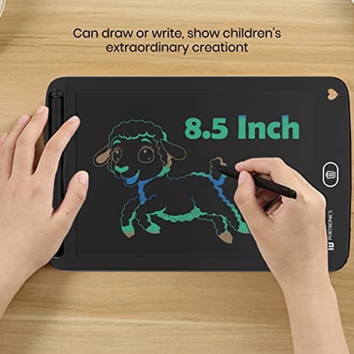 Portronics Ruffpad 8.5M Multicolor LCD Writing Pad with Screen 21.5cm (8.5-inch) for Drawing, Playing, Handwriting Gifts for Kids & Adults, India's first notepad to save and share your child's first c 5