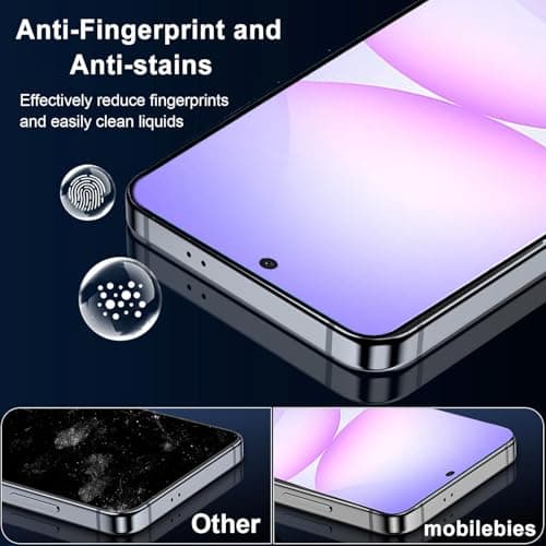 Poulang Back Tempered Glass Screen Protector Compatible forNothing Phone 4a with Edge to Edge Coverage and Easy Installation kit. 3