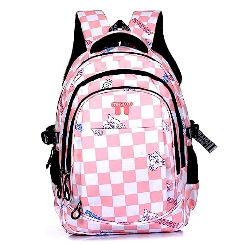 Tinytot 30 Litre, Stylish & Trendy Bag Water Resistant High Storage Heart Star Printed School Backpack College Backpack Travel Backpack Bag for Boys & Girls, 2nd Standard Onwards 18 Inch