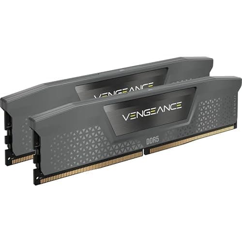 CORSAIR Vengeance DDR5 64GB (2x32GB) Up to 6000MHz CL40 Desktop RAM Kit – AMD EXPO & Intel XMP 3.0 Compatible – Grey
