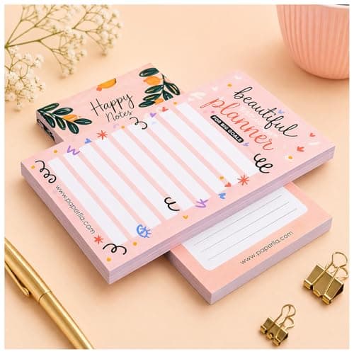COI Daily to Do Writing Pads/Daily Planner/Notepads-Set of 4, 50 Pages