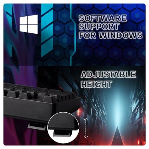Cosmic Byte CB-GK-39 Trinity 3 Modes WiFi + Bluetooth + Wired Optical Swappable Blue Switch Keyboard, Per Key RGB, 100 Million Life Switches, 3000mAh Battery, Fast Response, Software Support (Black) 6