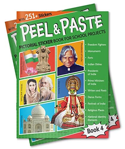 Peel & Paste - Pictorial Sticker Book For School Projects - Book 4 4