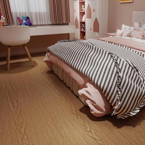 SUNBIRD Flooring Tile Peel & Stick Floor Tile Self Adhesive Vinyl Plank Waterproof Wallpaper Sticker for DIY Bedroom, Living Room, Kitchen 23.5 x 121.92 cm (3) 2