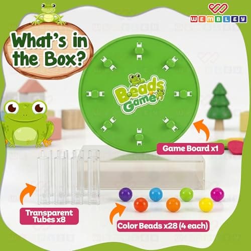 Wembley Color Sorter Beads Game for Kids 5+ Years| Color Sorting Board Game|2-4 Player Educational Learning Toy| Ideal Gift for Boys & Girls 2