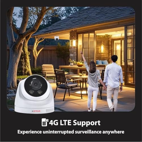 CP PLUS 3MP 4G Full HD Smart CCTV Camera for Home Outdoor | CTC Cyber Secure Tech | Night Vision | Human Detection | 2-Way Audio View & Talk | H.265 | Micro SD Card 256GB | Alexa & OK Google | EZ-M32T 4