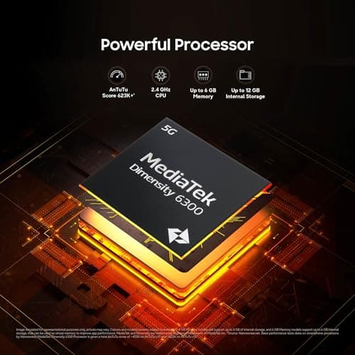 Samsung Galaxy M06 5G Mobile (Sage Green, 6GB RAM, 128GB Storage) | MediaTek Dimensity 6300 | AnTuTu 623K+ | 12 5G Bands | 25W Fast Charging | 4 Gen OS Upgrades | 50MP Camera | Without Charger 4