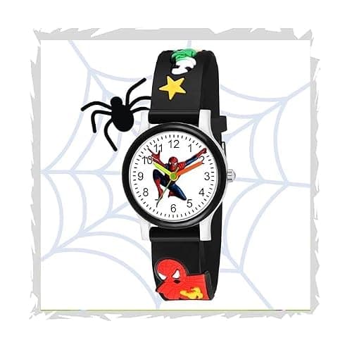 SELLORIA Brand A Silicone Analog White Dial Boys & Girls Watch - Best Gift for Kids 2025 (White, Black, Silicone)