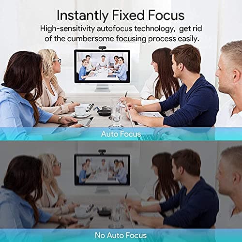 AJUK® Plug-and-Play Full HD 1080p Webcam with Microphone, Autofocus, Adjustable Viewing Angle Web Cam, and Wide Compatibility for Windows, Mac OS, Linux, and Major Live Broadcast Platforms 3