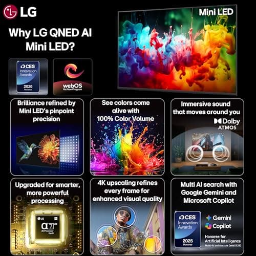 LG 139 cms (55 inches) QNED65 AI Series 4K Ultra HD Smart webOS QNED Mini LED TV 55QNED65BLA 2