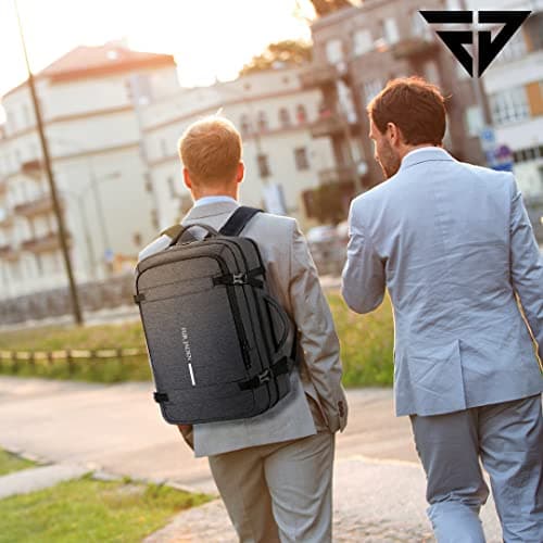 FUR JADEN 40L Weekender Travel Laptop Backpack with Anti Theft Pocket, Organizer, 15.6 Inch Padded Laptop Sleeve and Dual Handles (D.Grey) 5