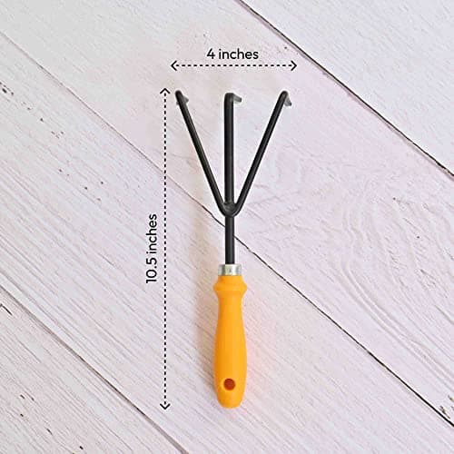 UGAOO Durable Gardening Hand Tool Kit for Gardening- 3 Pcs (Cultivator, Trowel, Transplanter) 3