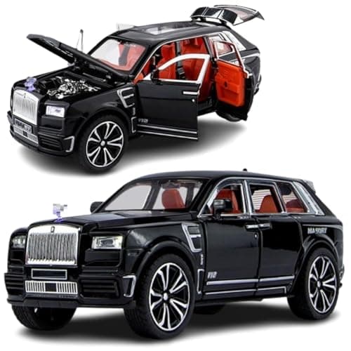 Umadiya Big Size Rolls-Royce Cullinan Model Car Exclusive Alloy Metal Car Pull Back Die-cast Car Toy car with Openable Doors & Light, Music Boys Gifts Toys for Kids (Cullinan 1:32)(Multi Color)
