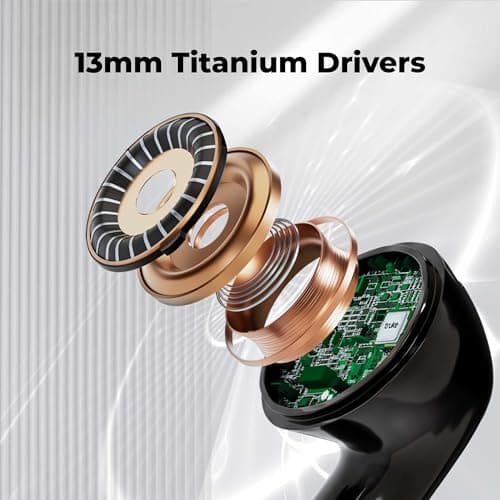 truke New Launch Mega 7 True Wireless in-Ear Earbuds w/ 24-Bit 360 Spatial Audio, 60H Playtime & Fast Charging Buds, Dual Pairing, 40ms Low Latency TWS, 4-Mic ENC, Made in India-(Coal Black) 5