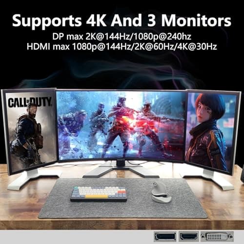 GTX 750Ti 4GB GDDR5 Graphics Card, 128bit 640SP Direct X12 Computer Video Cards, PCI Express 3.0x16 Interface, VGA, HDMI, DVI-D, Low Power GPU for Working Gaming 4