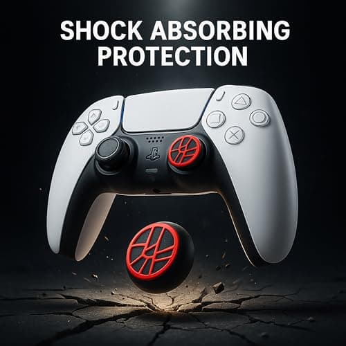 OIVO INDIA Joy Stick Replacement Remote Caps, Silicone Non-Slip RockerJoystick Button Protective Thumb Grips Compatible for PS5 PS4 Xbox Series X Switch Pro Controller Accessories (White, Blue, Red) 2