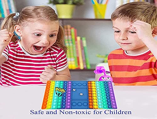 Chocozone Pop It Ludo Board Game for Kids Toys for 6 + Years Boys & Girls Family Games(29cm), Multicolor 3