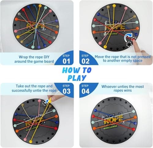 Mivyaa World Untangling Rope Puzzle Game for Kids & Adults, Untangling Rope Game, Rope Logic Puzzle Game, Brain Teaser Game 5