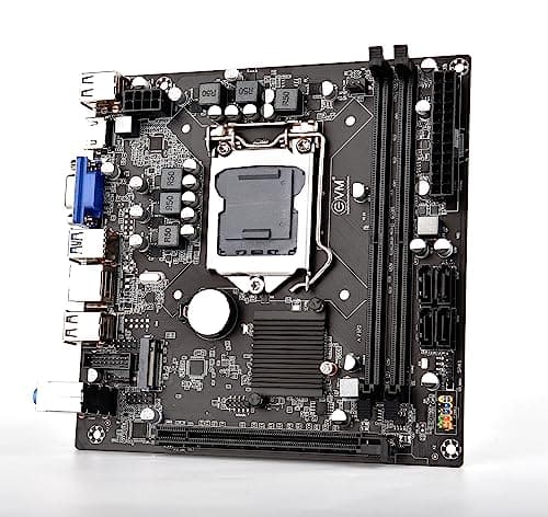 EVM H110 DDR4 Motherboard | LGA1151 Socket | Intel 6th/7th Gen Support | Dual DDR4 Slots | M.2 NVMe | 4 SATA | PCIe x16 | USB 3.0 | LAN & Audio | Micro ATX | 3 Year Warranty (EVMH110NEL)